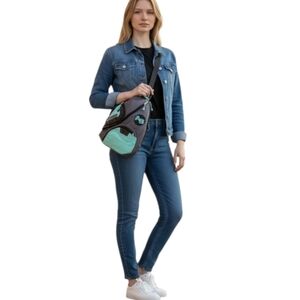 AB American Basics Shoulder Sling Backpack Womens Crossbody Hiking Travel Bag